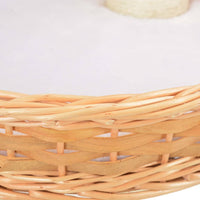 Tiragraffi per gatti in nicchia, peluche in legno di salice sisal naturale 3702234