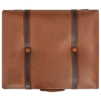 Sgabello con Contenitore 40 cm in Similpelle Tanno cod mxl 50350