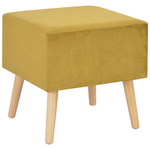 Comodino Mustard 40x35x40 cm in Vellutocod mxl 70554