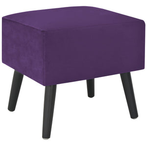 Comodino-Tavolino da notte Viola Scuro 40x35x40 cm in Velluto