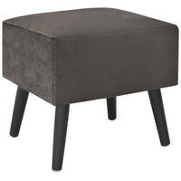 Comodino Grigio 40x35x40 cm in Velluto cod mxl 42384