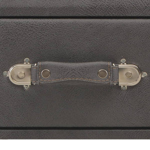 Tavolino da CaffÃ¨ Grigio 80x40x46 cm in Similpelle   cod mxl 6278