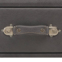 Tavolino da Salotto Grigio 80x40x46 cm in Similpelle 247545