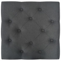 Sgabello Grigio Scuro 60x60x36 cm in Tessuto di Poliestere 247550