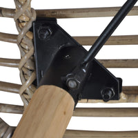 Sedie da Pranzo 6 pz Marroni in Rattan Naturale 275839