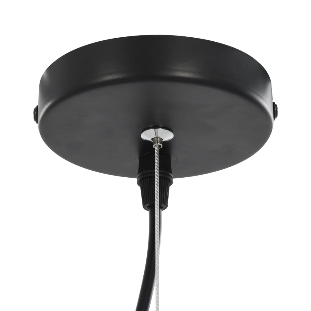 Lampadari 2 pz Nero e Oro Semi-Sferici 40 cm E27 50876