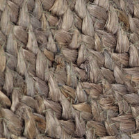 Tappeto Lavorato a Mano in Juta Rotondo 120 cm Grigio