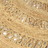 Tappeto Lavorato a Mano in Juta Intrecciata 90 cm 133707