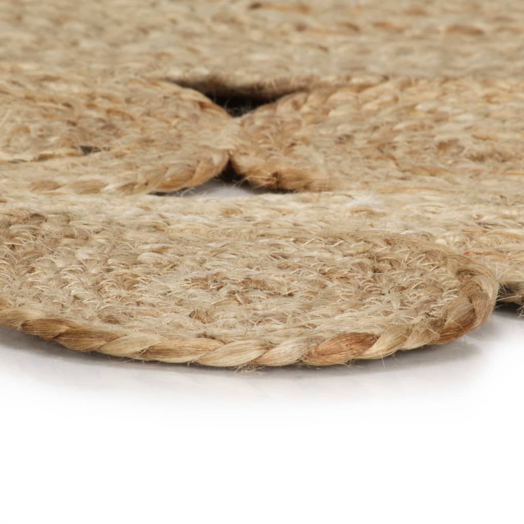 Tappeto Lavorato a Mano in Juta Intrecciata 150 cm cod mxl 59486