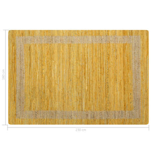 Tappeto Artigianale in Juta Giallo 160x230 cm  cod mxl 68915
