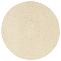 Tovagliette 6 pz Naturale Neutro 38 cm Rotonde in Cotone 133843
