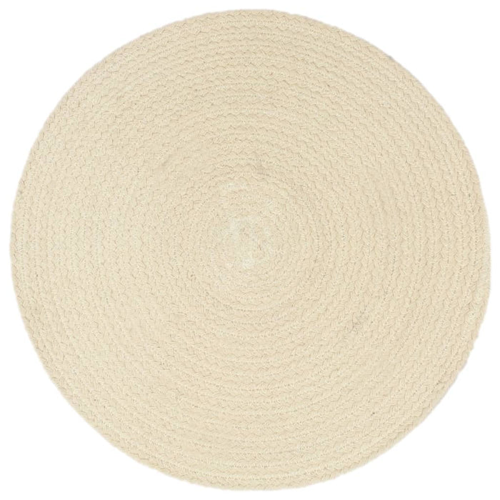 Tovagliette 6 pz Naturale Neutro 38 cm Rotonde in Cotone 133843