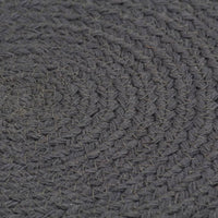 Tovagliette 6 pz Grigio Scuro Neutro 38 cm Rotonde in Cotone  cod mxl 71244