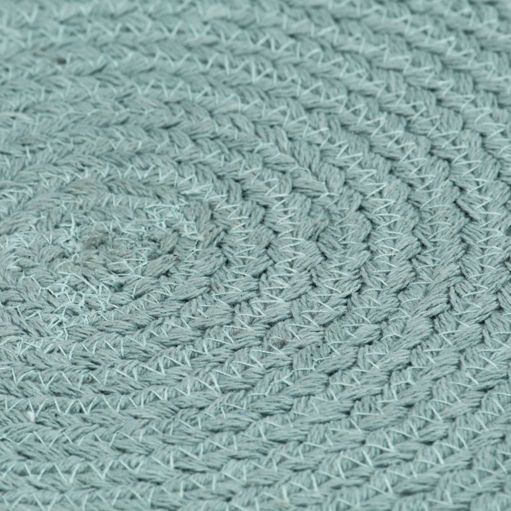 Tovagliette 4 pz Verde Neutro 38 cm Rotonde in Cotone  cod mxl 65445