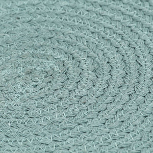 Tovagliette 4 pz Verde Neutro 38 cm Rotonde in Cotone  cod mxl 65445