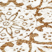 Tovagliette 4 pz Bianche 38cm Rotonde in Juta 133866