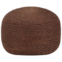 Pouf Lavorato a Mano 40x45 cm in Juta Marrone cod mxl 70856