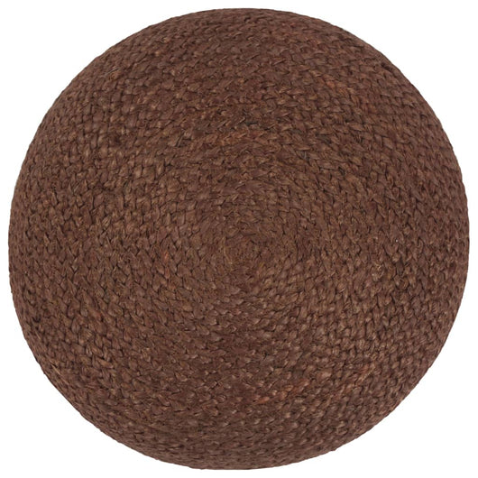 Pouf Lavorato a Mano 40x45 cm in Juta Marrone 248084