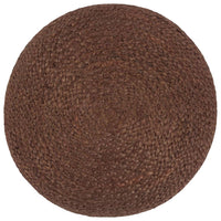 Pouf Lavorato a Mano 40x45 cm in Juta Marrone cod mxl 70856
