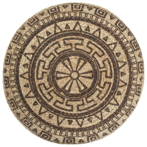 Pouf Lavorato a Mano Marrone 45x30 cm in Juta 248088