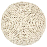 Pouf Lavorato a Mano in Macramé 45x30 cm in Cotone 248089