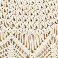 Pouf Lavorato a Mano in Macramé 45x30 cm in Cotone 248089