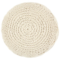 Pouf Lavorato a Mano in Macramé 45x30 cm in Cotone 248090