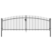 Cancello Doppio con Punte a Lancia 400x150 cm 144360
