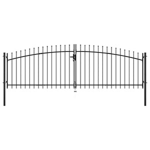 Cancello Doppio con Punte a Lancia 400x150 cm 144360