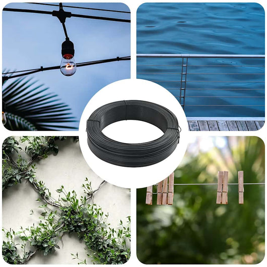 Filo per Recinzioni 250 m 0,9/1,4 mm in Acciaio Antracite 144475