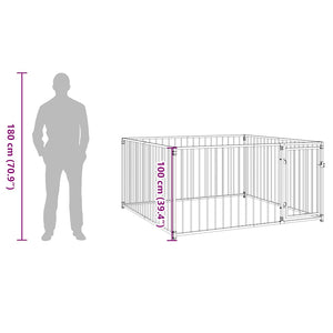 Canile da Esterno 200x200x100 cm 144489