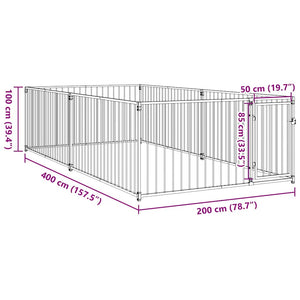 Canile da Esterno 200x400x100 cm 144490
