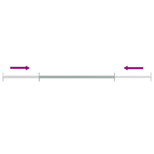 Barre di Sicurezza per Finestra Regolabili 3 pz 710-1200 mm 144516