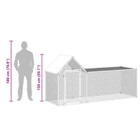 Pollaio 3x1x1,5 m in Acciaio Zincato 144554