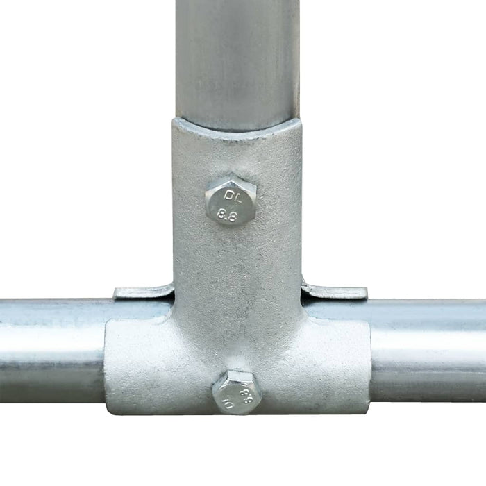 Pollaio 5 x 1 x 1,5 mt tetto impermeabile in acciaio zincato 02_0001716