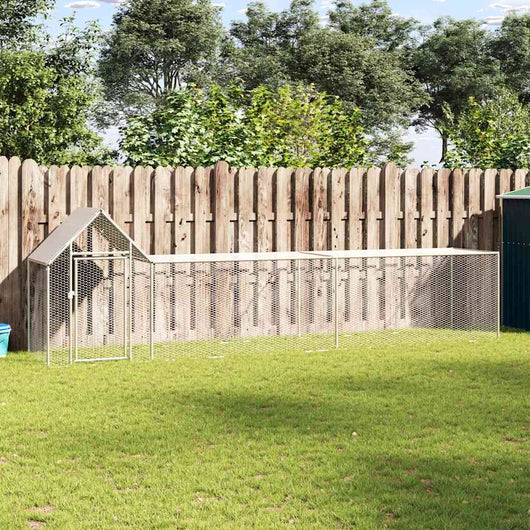 Pollaio 5x1x1,5 m in Acciaio Zincato 144555