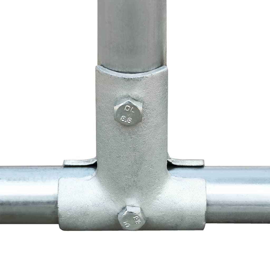 Pollaio 6 x 2 x 2 m con tetto in acciaio zincato resistente all'acqua 02_0001718