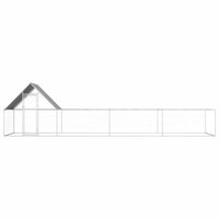 Pollaio 8 x 2 x 2 m con tetto in acciaio zincato resistente all'acqua 02_0001720