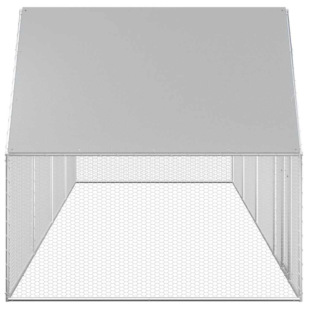 Pollaio 8x2x2 m in Acciaio Zincato 144558