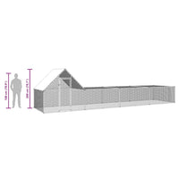 Pollaio 8x2x2 m in Acciaio Zincato 144558