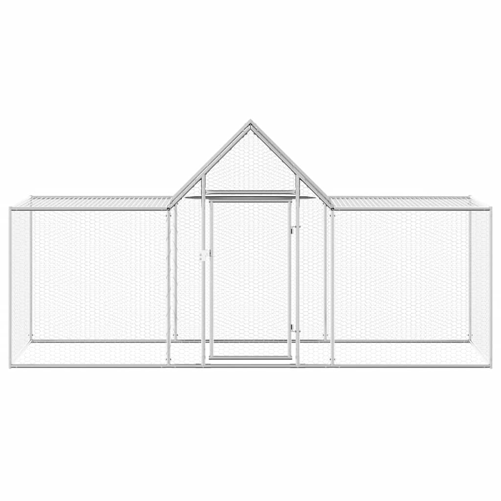 Pollaio 3x1x1,5 m in Acciaio Zincato 144559