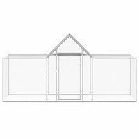 Pollaio 3x1x1,5 m in Acciaio Zincato 144559