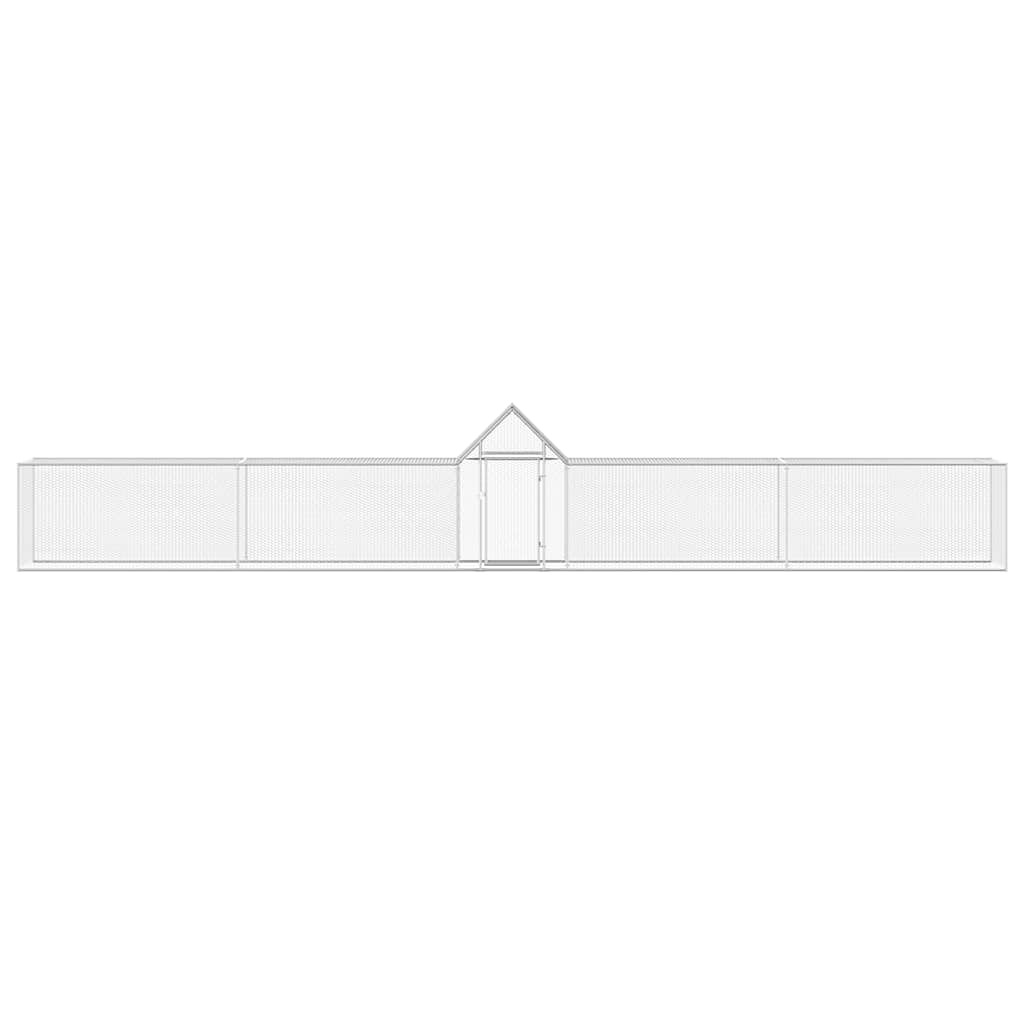 Pollaio 9x1x1,5 m in Acciaio Zincato 144561