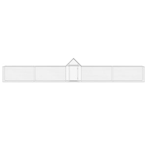 Pollaio 9x1x1,5 m in Acciaio Zincato 144561