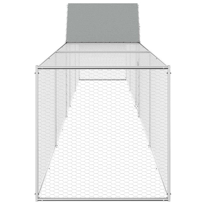 Pollaio 9x1x1,5 m in Acciaio Zincato 144561
