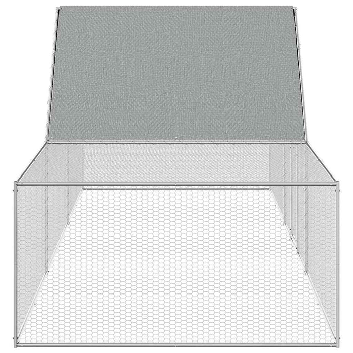 Pollaio 6x2x2 m in Acciaio Zincato 144562