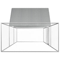 Pollaio 6 x 2 x 2 m con tetto in acciaio zincato resistente all'acqua 02_0001719