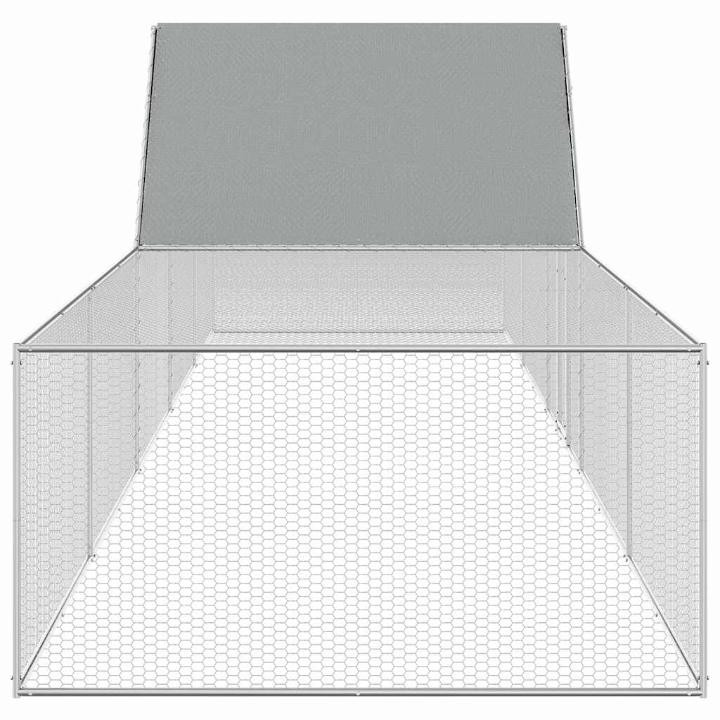 Pollaio 10x2x2 m in Acciaio Zincato 144563
