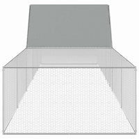 Pollaio 10x2x2 m in Acciaio Zincato 144563