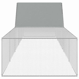 Pollaio 10x2x2 m in Acciaio Zincato 144563